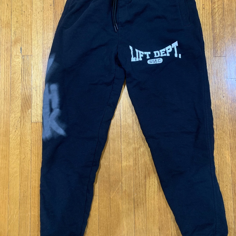 Gymshark graffiti Joggers -black
